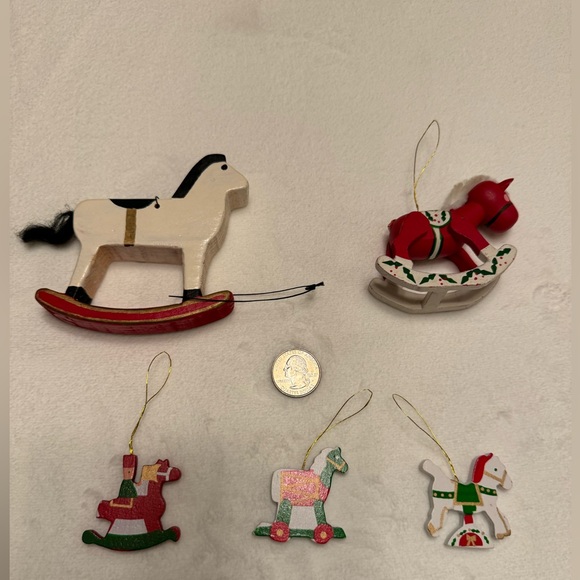 Vintage Rocking Horses Christmas Ornaments - Picture 3 of 8